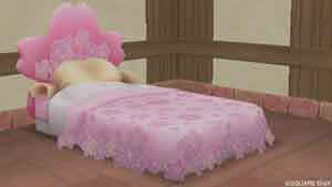 桜花のベッド(拡大画像)
