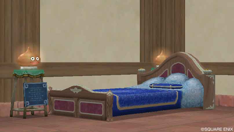 王宮のベッド・青(斜め)