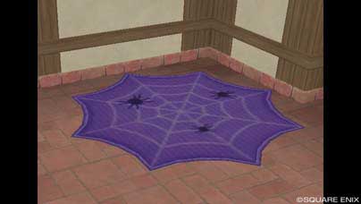ハロウィン家具 蜘蛛の巣カーペット