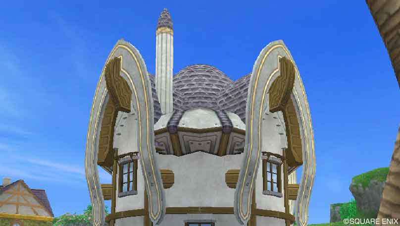アーチ飾りの屋根(拡大画像)