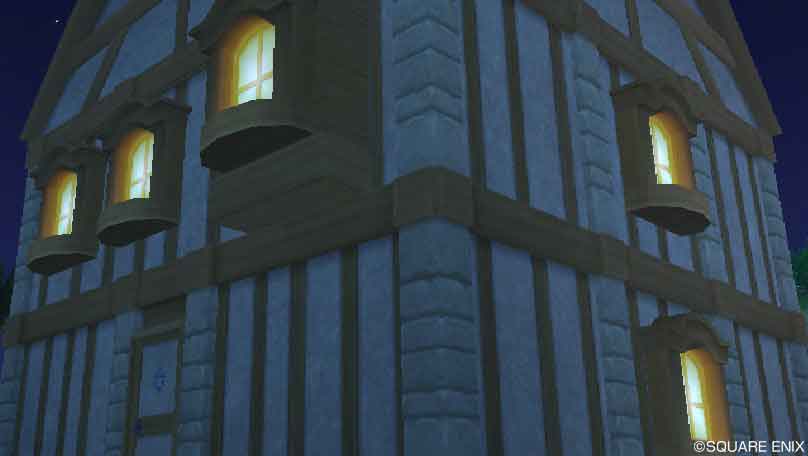 木枠の窓(夜)