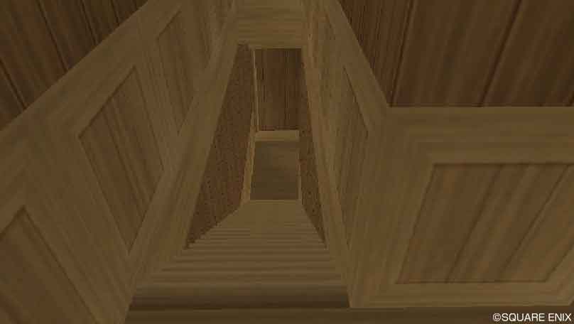 木枠しっくいの家の階段