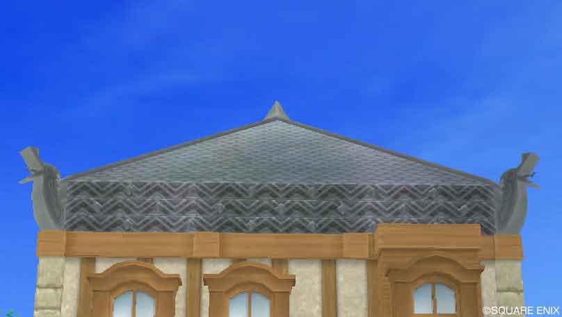竜装飾の屋根