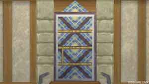 タイル装飾の扉