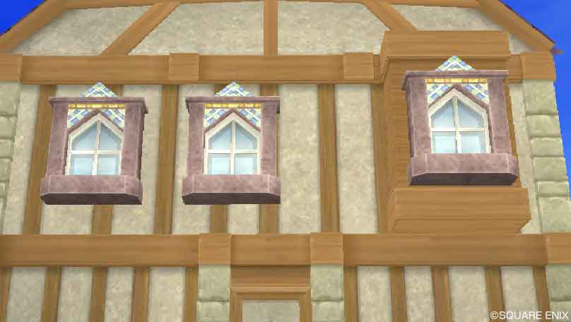 タイル装飾の窓(正面)