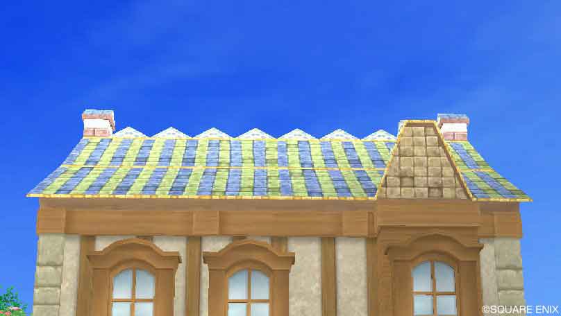 タイル装飾の屋根