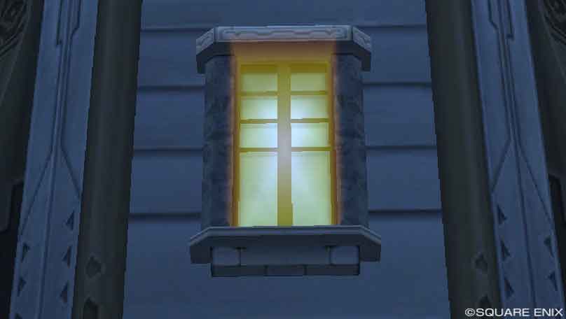 石造りの窓(2階夜)
