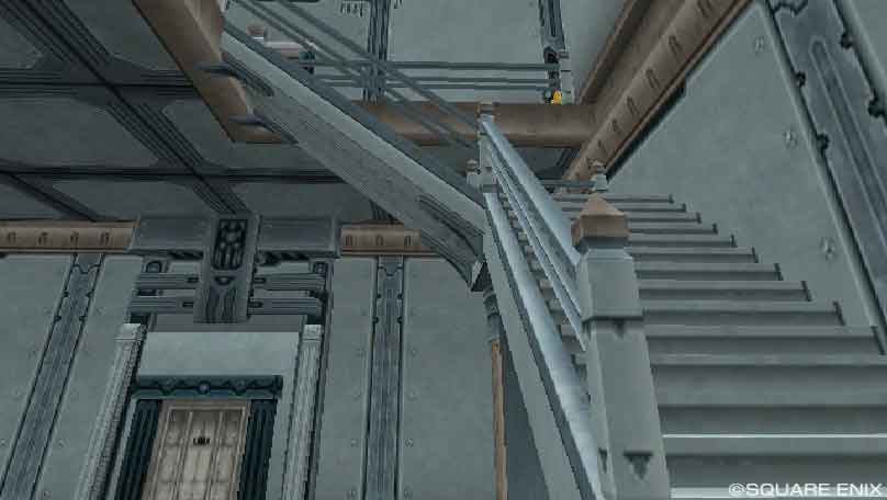 鉄の家の階段